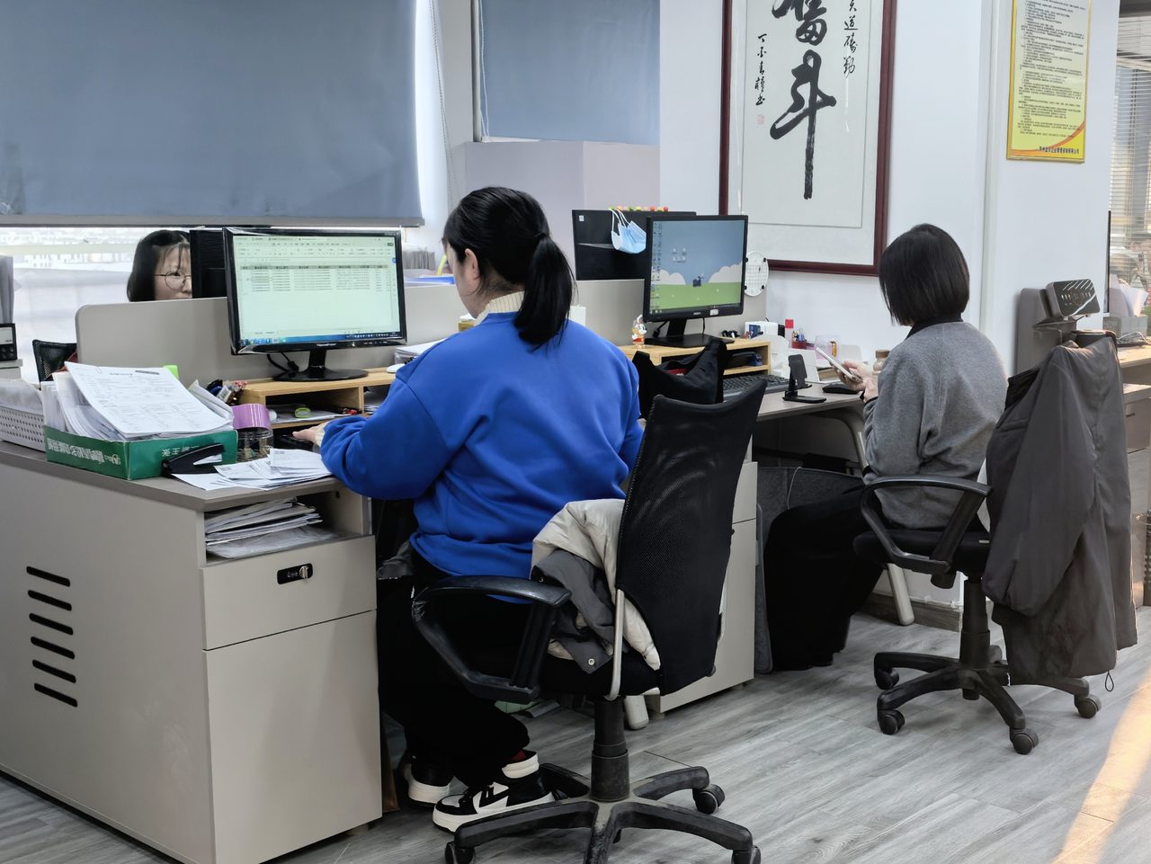 苏城企服持证会计团队做账工作场景
